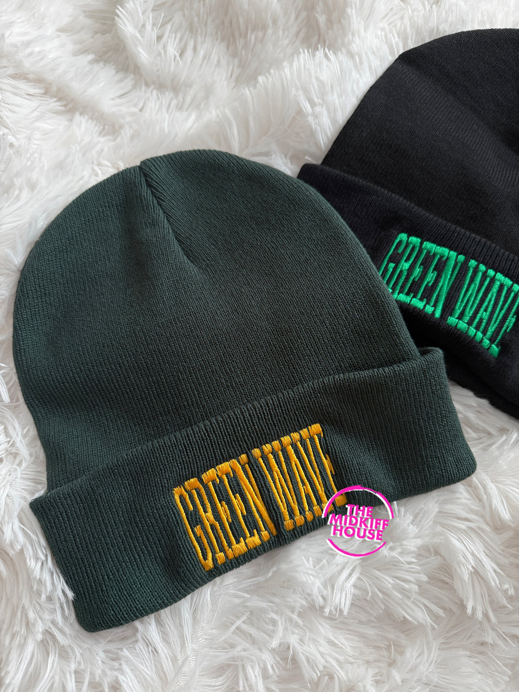 GREEN WAVE VARSITY BEANIE