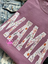 Load image into Gallery viewer, MAMA VARSITY FLORAL TEE
