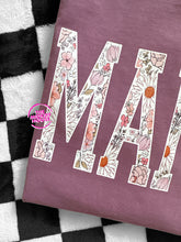 Load image into Gallery viewer, MAMA VARSITY FLORAL TEE
