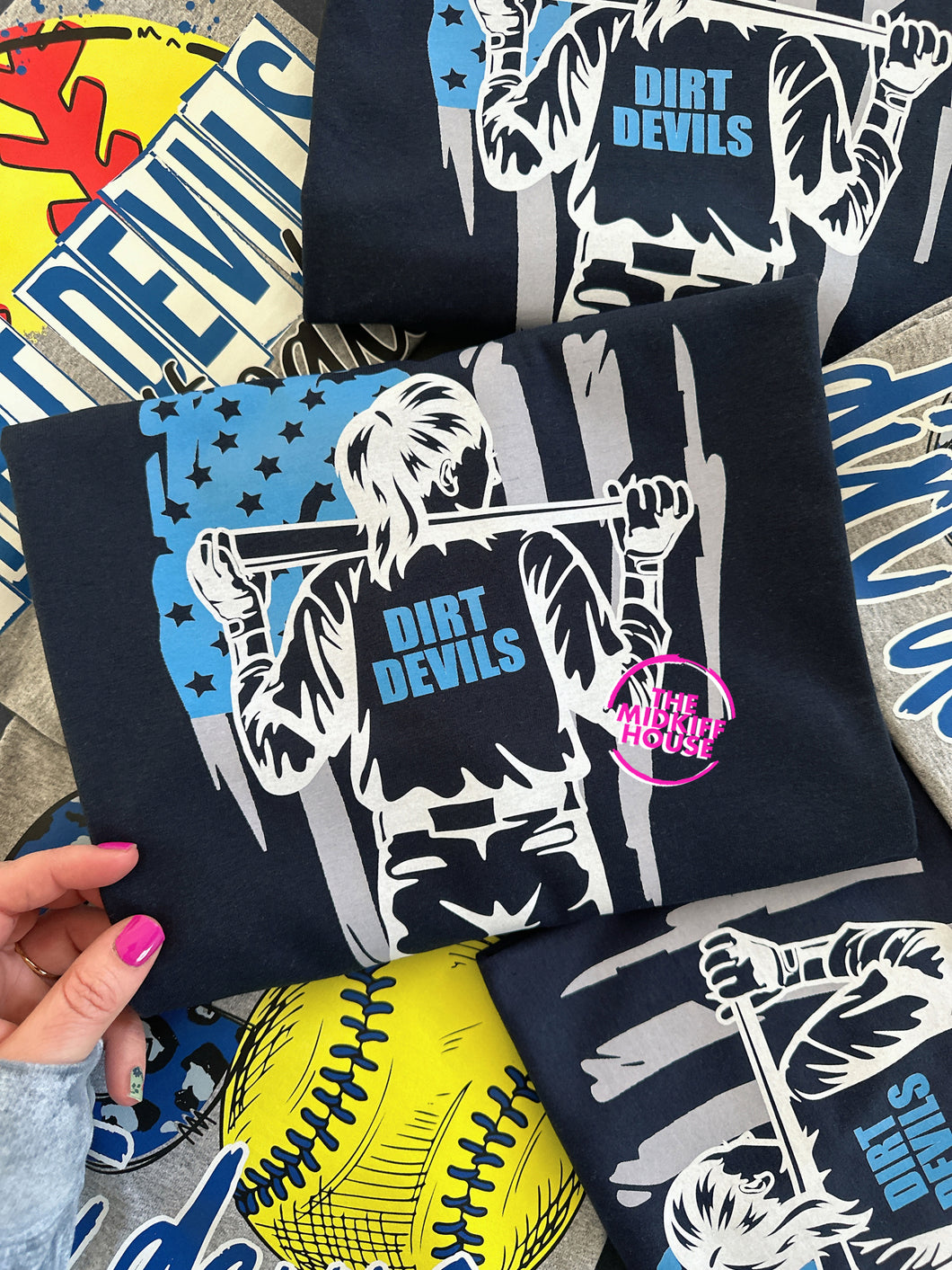 DIRT DEVILS PLAYER FLAG TEE