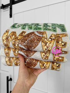 FOOTBALL FAUX SEQUINS CREWNECK
