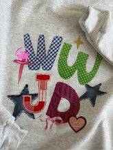 Load image into Gallery viewer, WWJD FAUX PATCH CREWNECK
