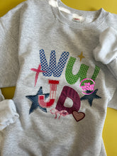 Load image into Gallery viewer, WWJD FAUX PATCH CREWNECK
