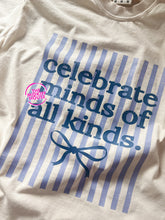 Load image into Gallery viewer, MINDS OF ALL KINDS STRIPES TEE

