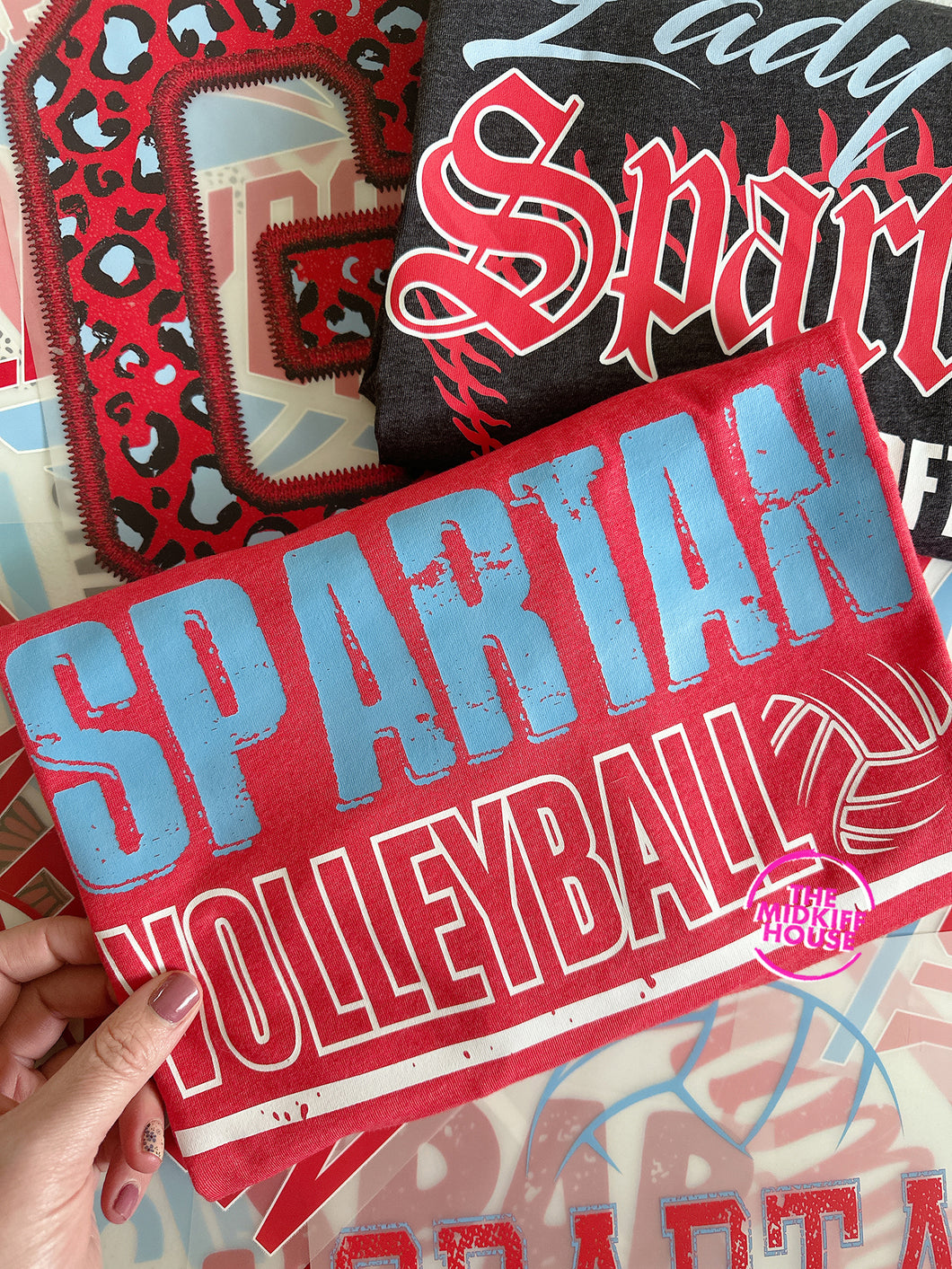 SPARTAN VOLLEYBALL INK TEE