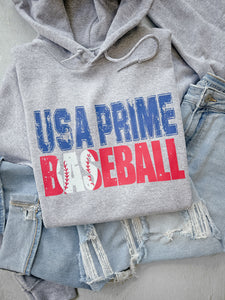 PRIME BASEBALL DISTRESSED HOODIE