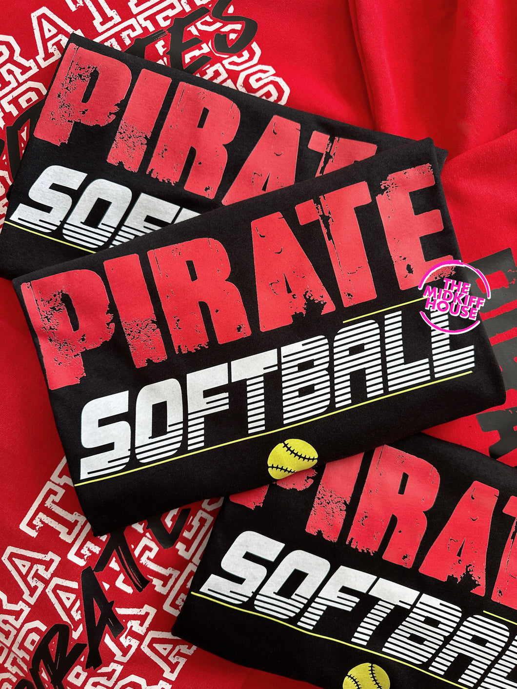 PIRATE SOFTBALL MODERN LINES TEE