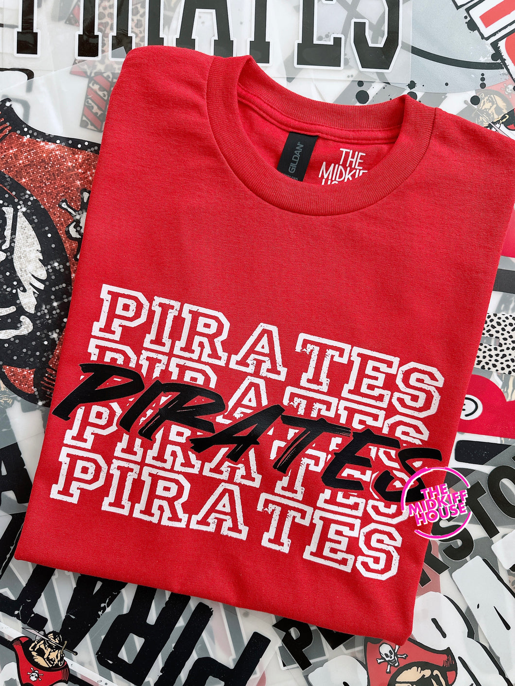 PIRATES STACKED TEE