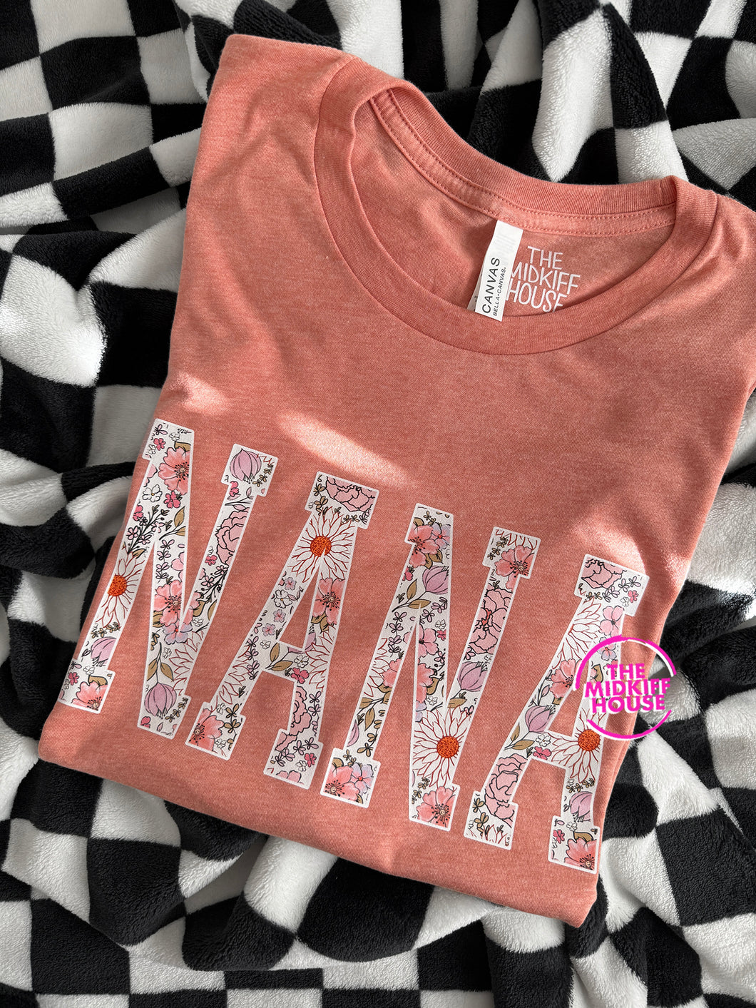 CUSTOM VARSITY FLORAL ALPHA TEE