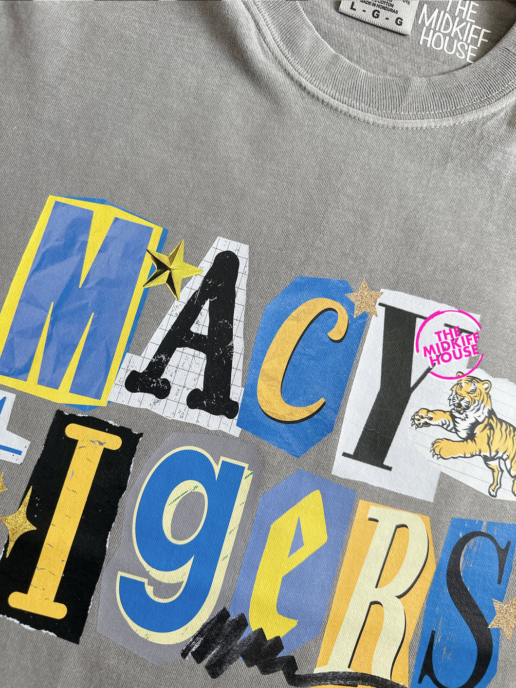 MACY TIGERS SCRAPBOOK TEE