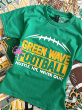 Load image into Gallery viewer, GREEN WAVE HUSTLE HIT TEE

