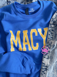 MACY VARSITY CREWNECK
