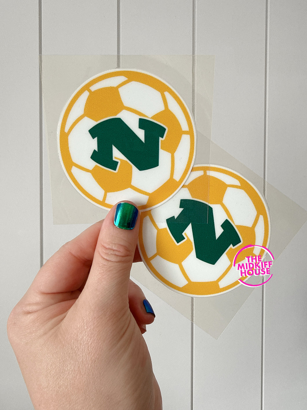 GREEN WAVE SOCCER TRANSFER DECAL