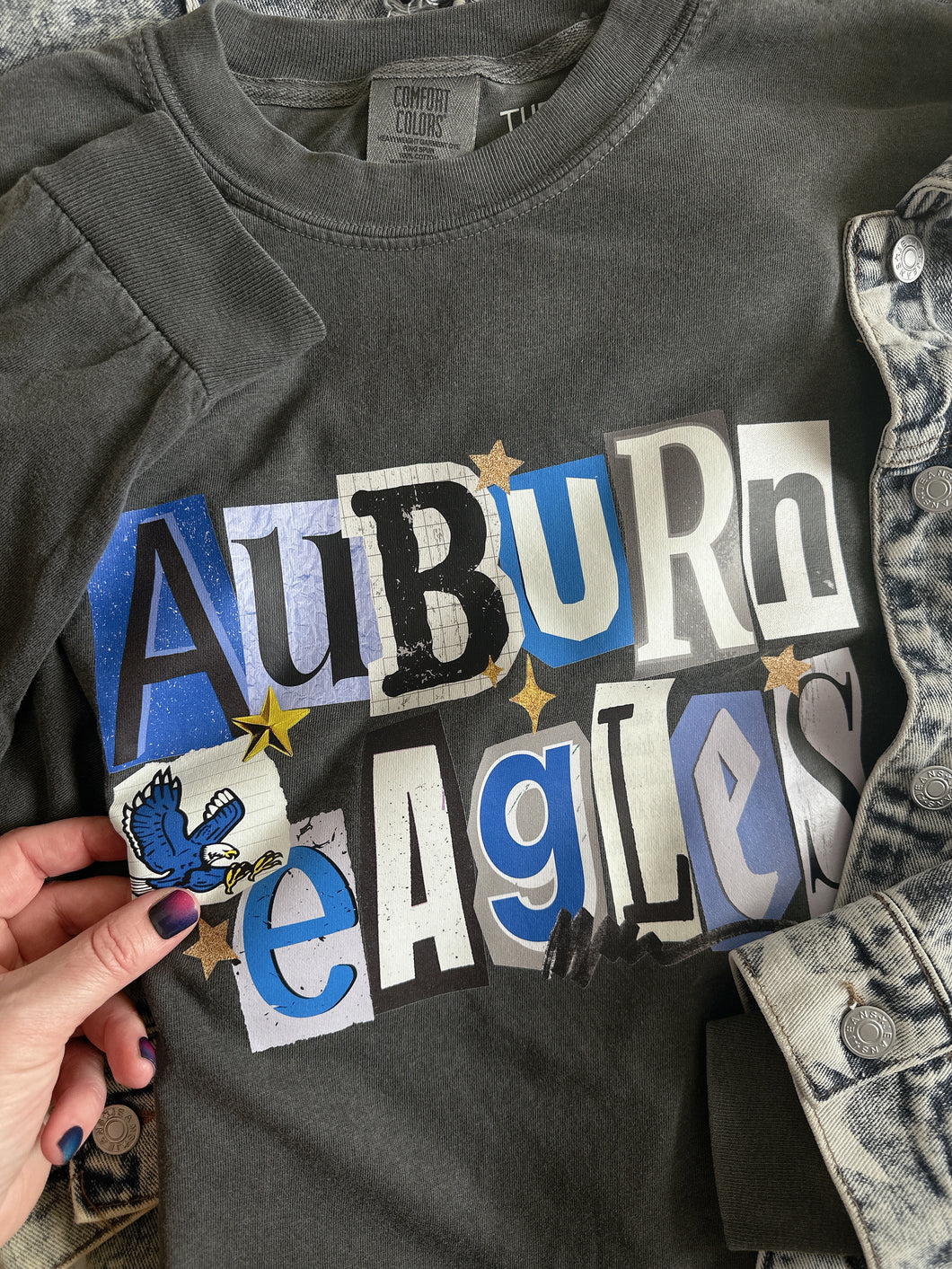 AUBURN EAGLES SCRAPBOOK LONG SLV
