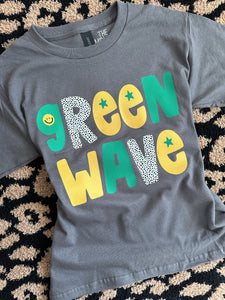 SALE! GREEN WAVE LITTLE CUTIE TEE