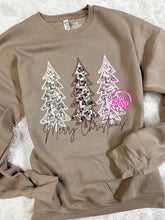 Load image into Gallery viewer, FAUX SPARKLE TREES CREWNECK

