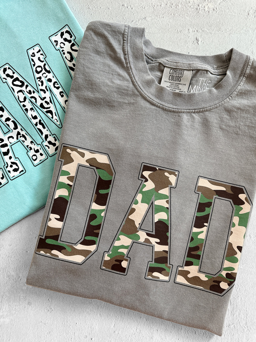 DAD VARSITY CAMO TEE