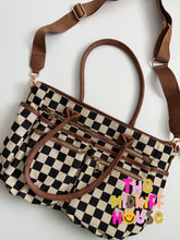 Load image into Gallery viewer, ON-THE-GO CHECKERBOARD ORGANIZER TOTE
