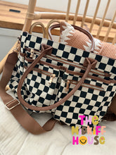 Load image into Gallery viewer, ON-THE-GO CHECKERBOARD ORGANIZER TOTE
