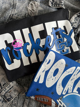Load image into Gallery viewer, ROCKETS BOLD SCRIPT CHEER TEE
