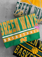 Load image into Gallery viewer, GREEN WAVE BASKETBALL BOLD LINE CREWNECK
