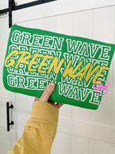 Load image into Gallery viewer, GREEN WAVE STACKED CREWNECK
