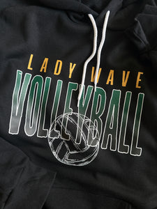 LADY WAVE VINTAGE FADE VOLLEYBALL HOODIE