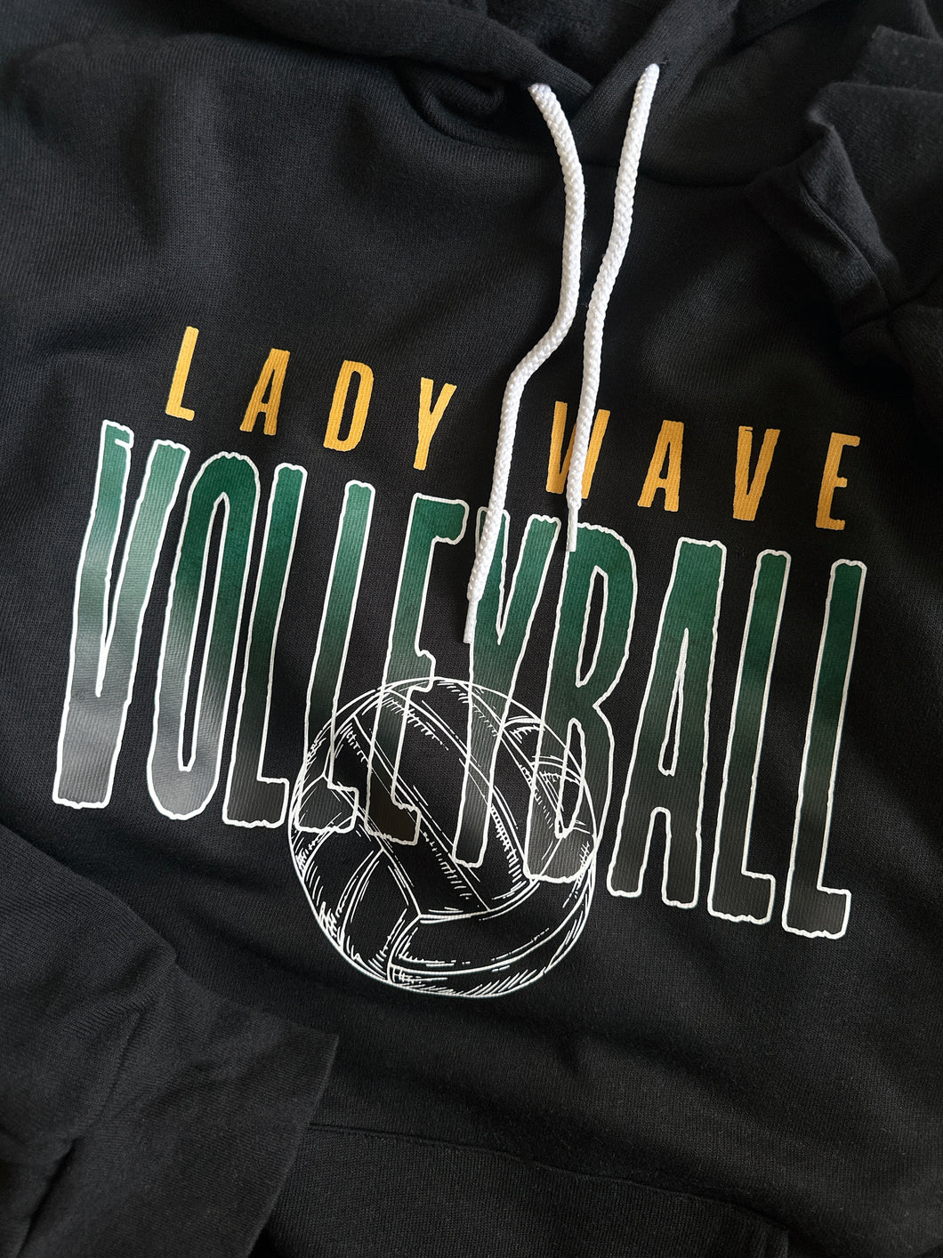 LADY WAVE VINTAGE FADE VOLLEYBALL HOODIE