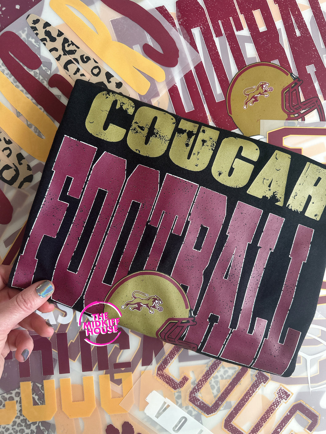 COUGAR FOOTBALL BOLD TEE