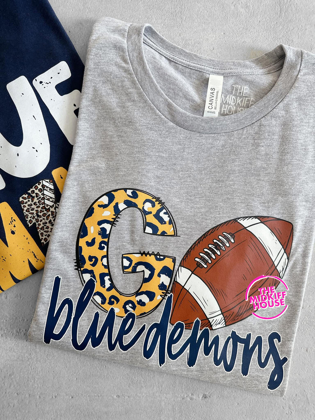 GO BLUE DEMONS FOOTBALL TEE