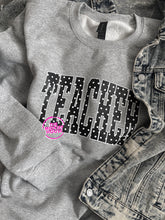Load image into Gallery viewer, TEACHER POLKA DOT ARCH ALPHA CREWNECK
