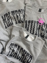 Load image into Gallery viewer, TEACHER POLKA DOT ARCH ALPHA CREWNECK
