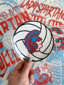 SPARTAN VOLLEYBALL TRANSFER DECAL