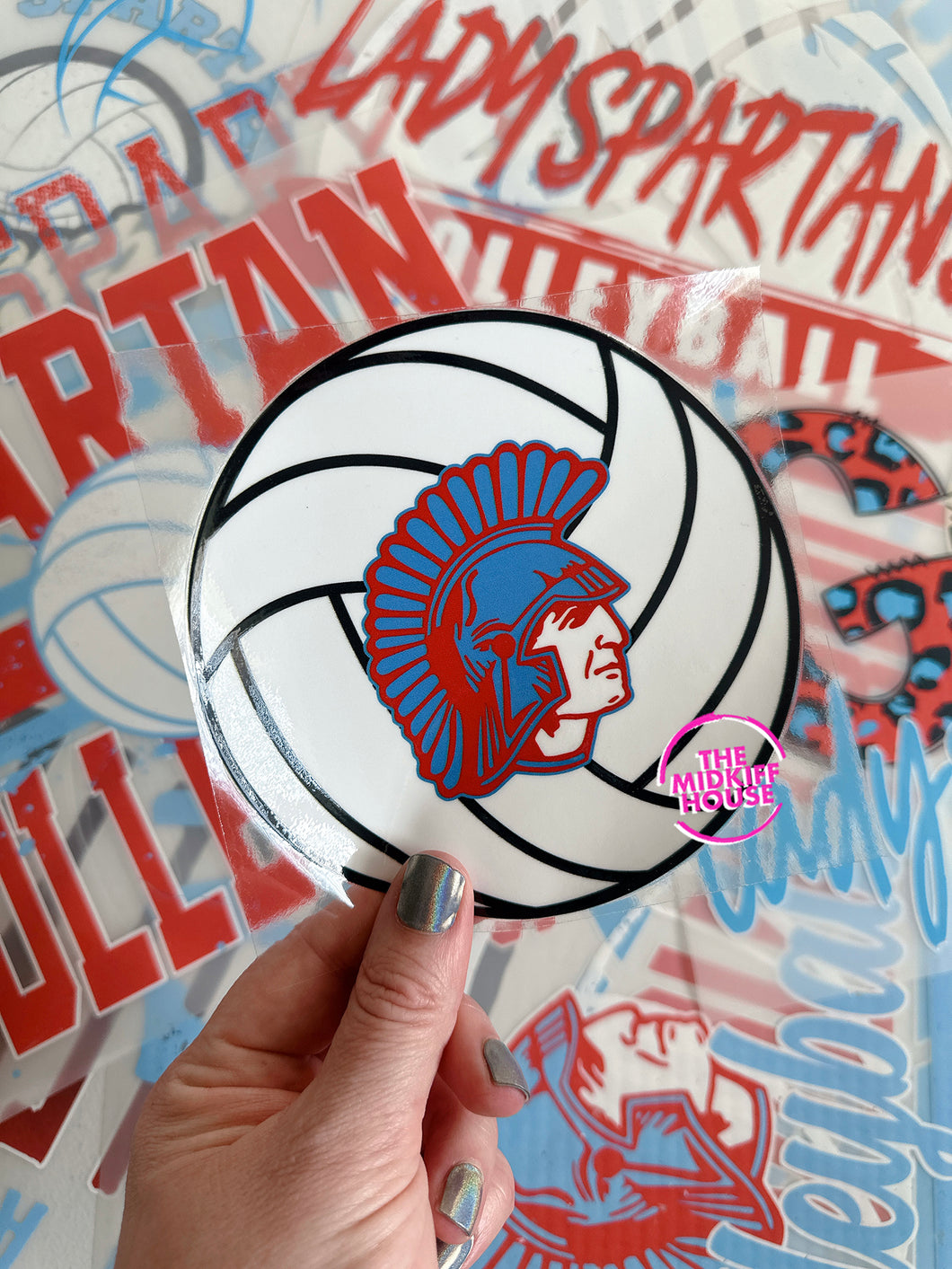 SPARTAN VOLLEYBALL TRANSFER DECAL