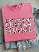 Load image into Gallery viewer, NURSE WHITE LEOPARD TEE
