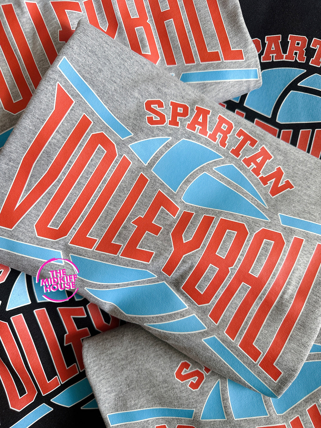 SPARTAN VOLLEYBALL CROSSED TEE
