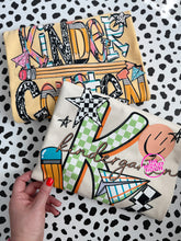 Load image into Gallery viewer, KINDERGARTEN STAR DOODLES TEE
