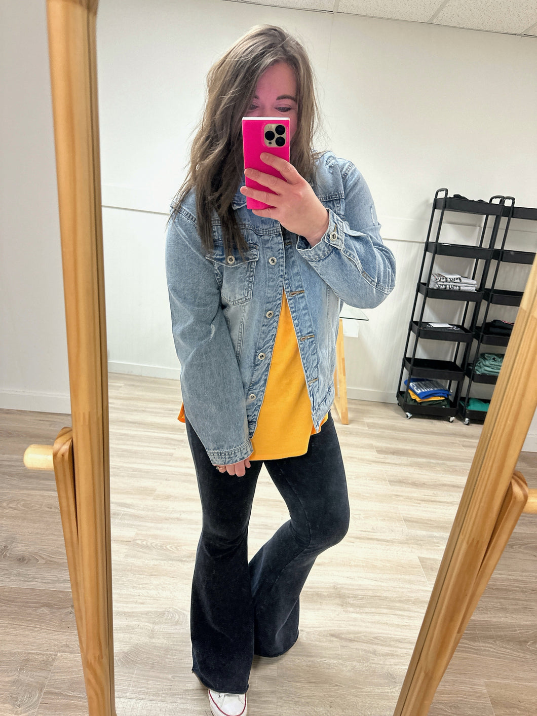 ACID-WASHED YOGA PANTS