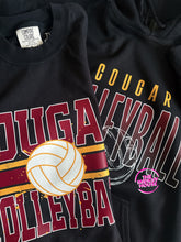 Load image into Gallery viewer, COUGAR VOLLEYBALL LINES INKED TEE

