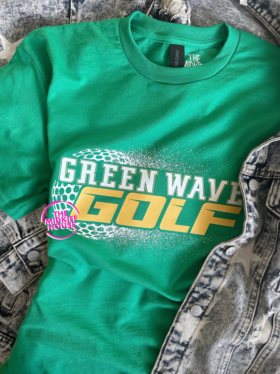 GREEN WAVE GOLF SPRAY TEE