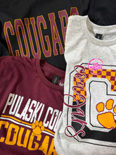 Load image into Gallery viewer, COUGARS RETRO BLOCK TEE
