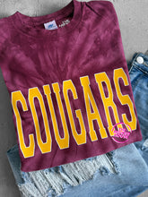 Load image into Gallery viewer, COUGARS VARSITY TIE-DYE TEE

