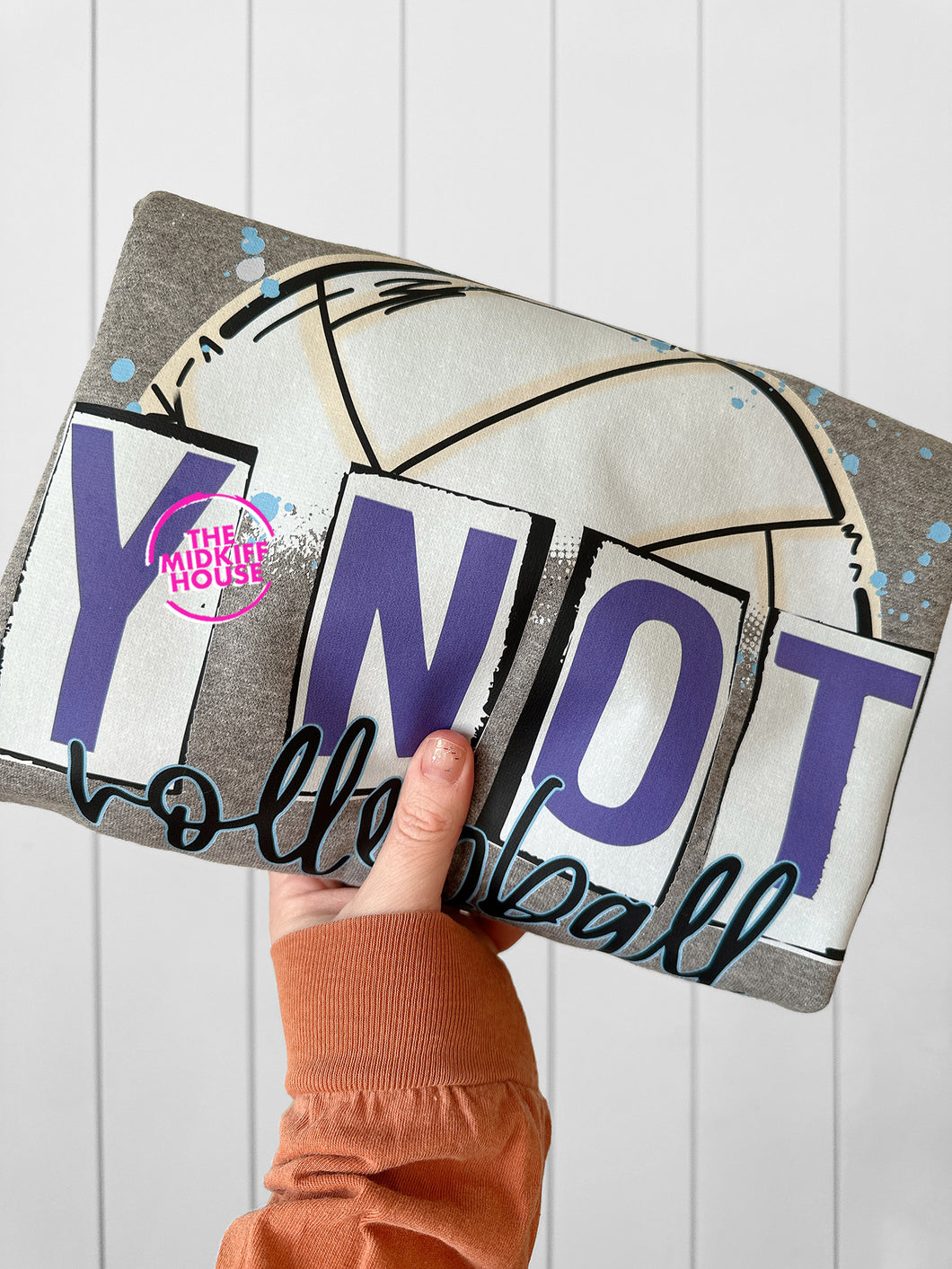 Y NOT VOLLEYBALL SKETCH CREWNECK