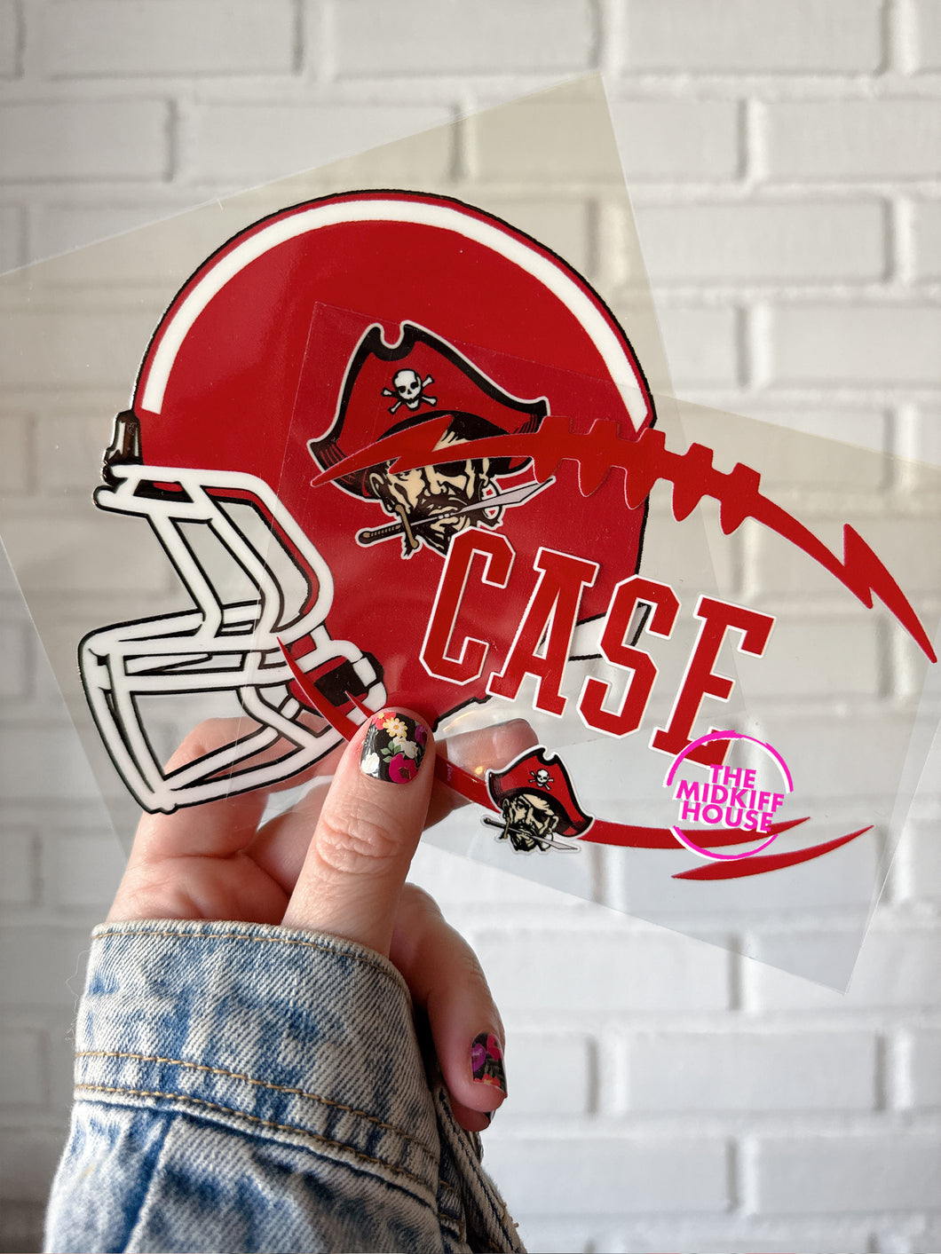 PIRATES FOOTBALL TRANSFER DECAL