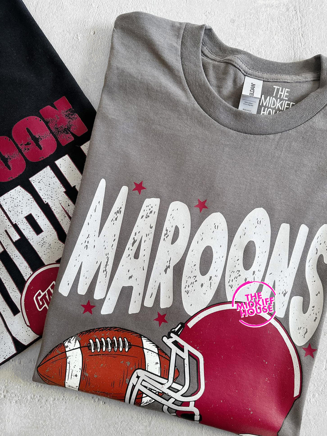 MAROONS GRUNGE HELMET TEE