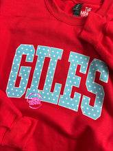 Load image into Gallery viewer, GILES VARSITY POLKA DOTS CREWNECK
