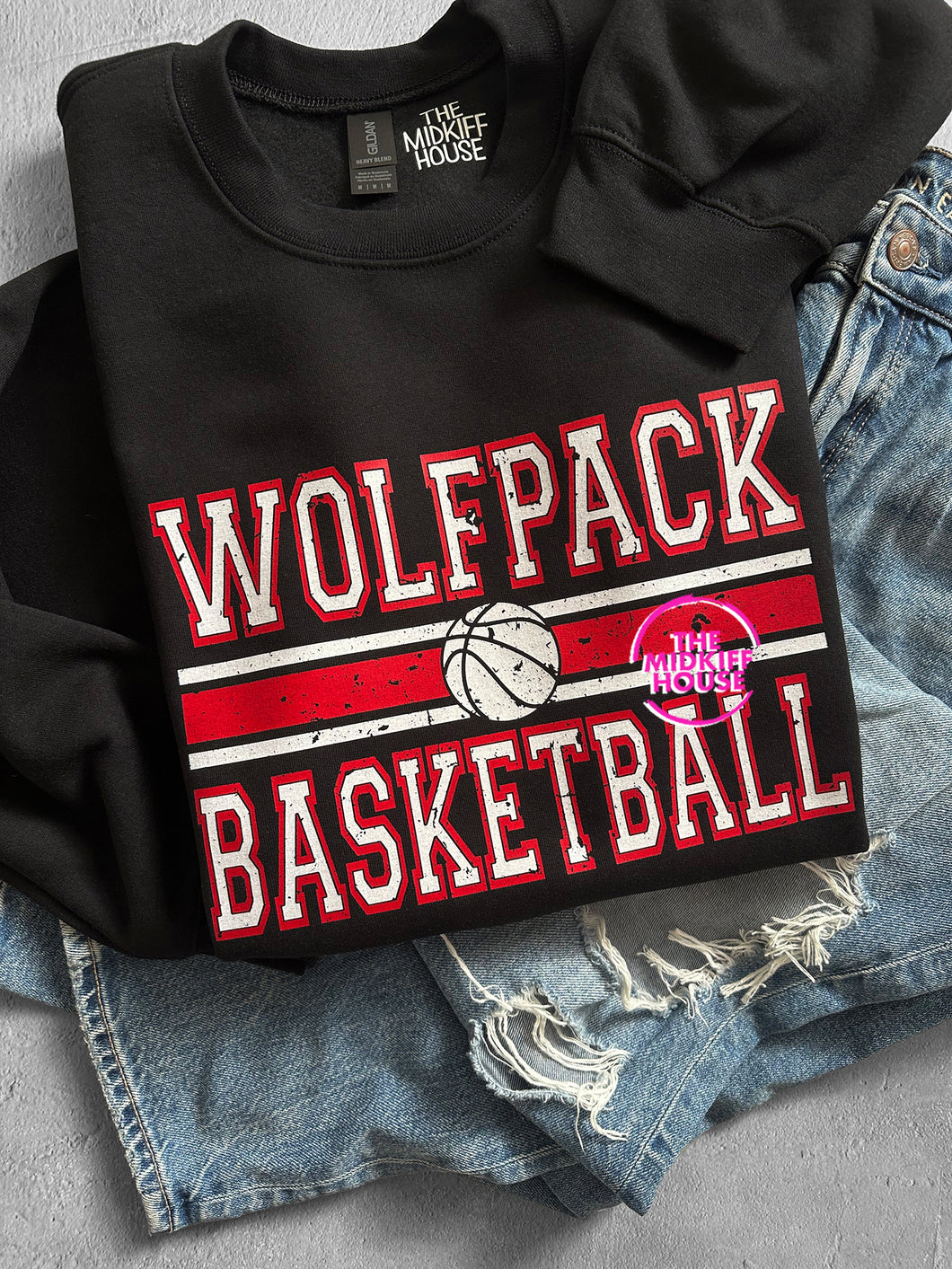 WOLFPACK ON THE LINE CREWNECK