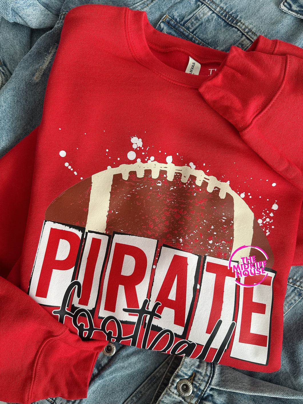 PIRATES FOOTBALL SKETCH CREWNECK