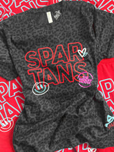 Load image into Gallery viewer, SPARTANS MASCOT DOODLES LEOPARD TEE
