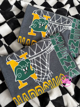 Load image into Gallery viewer, GREEN WAVE OLD SCHOOL HOOPS TEE

